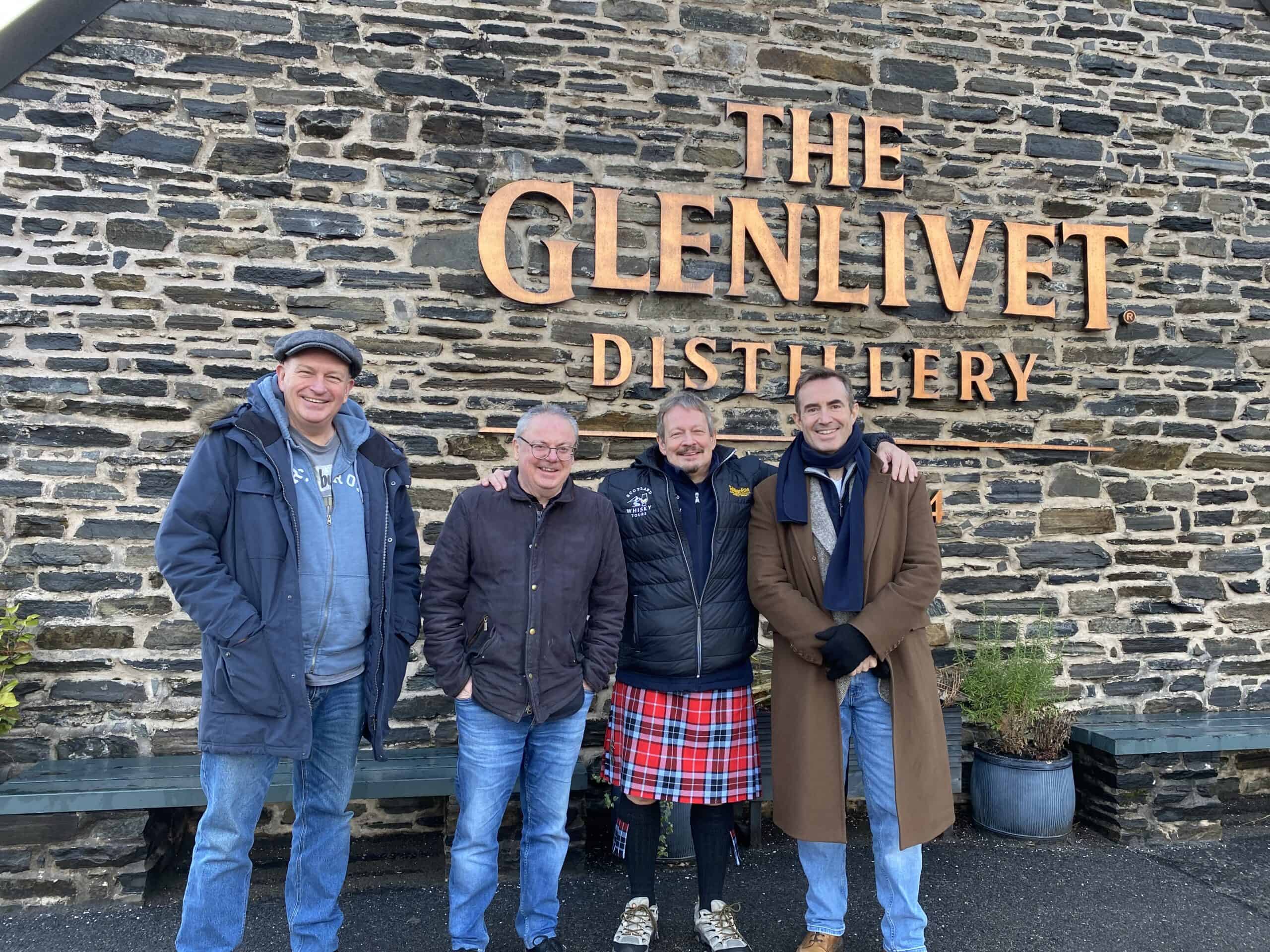 A happy group at Glenlivet